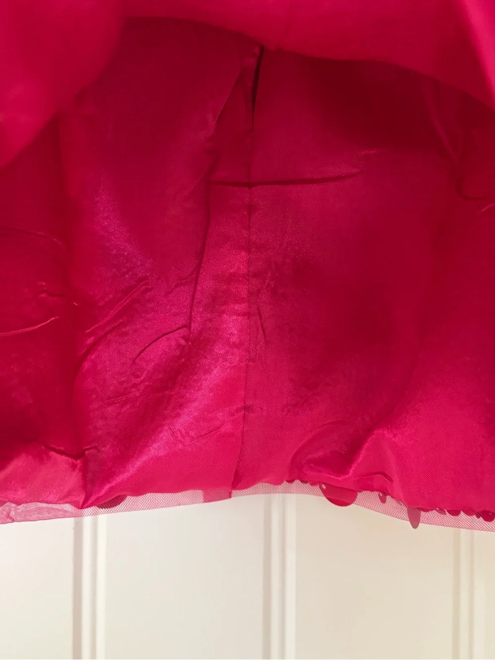 Lola + The Boys Magic Paillette Mini Skirt Size 10 Hot Pink Sequin Party Skirt
